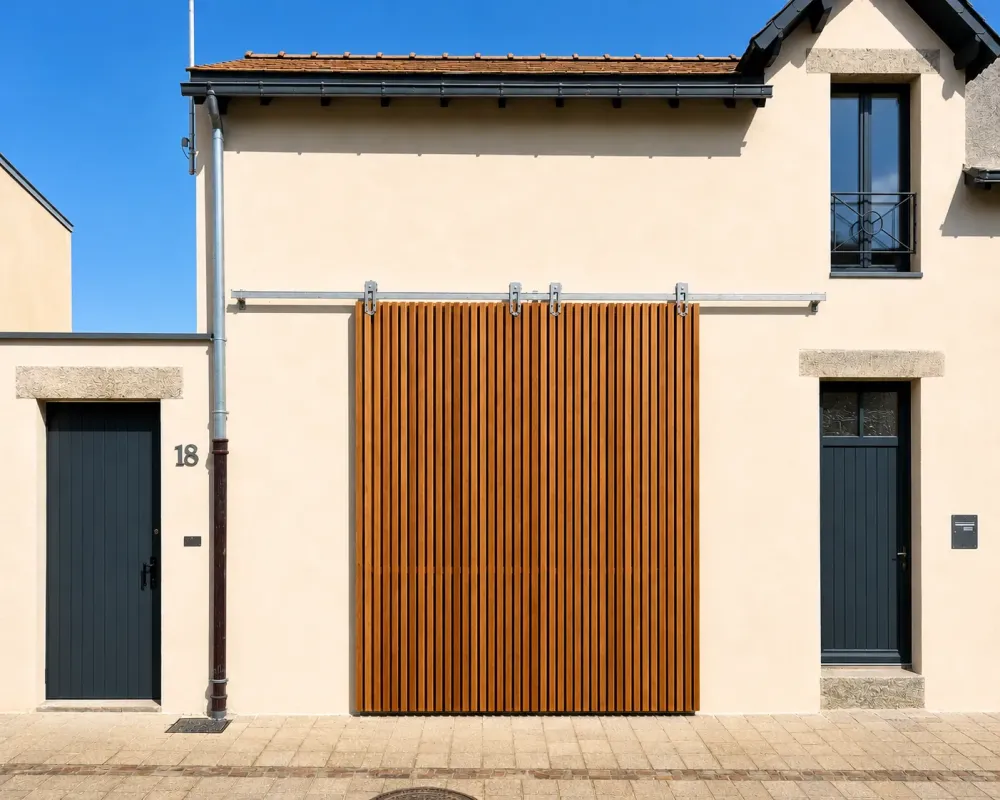 porte de garage bois