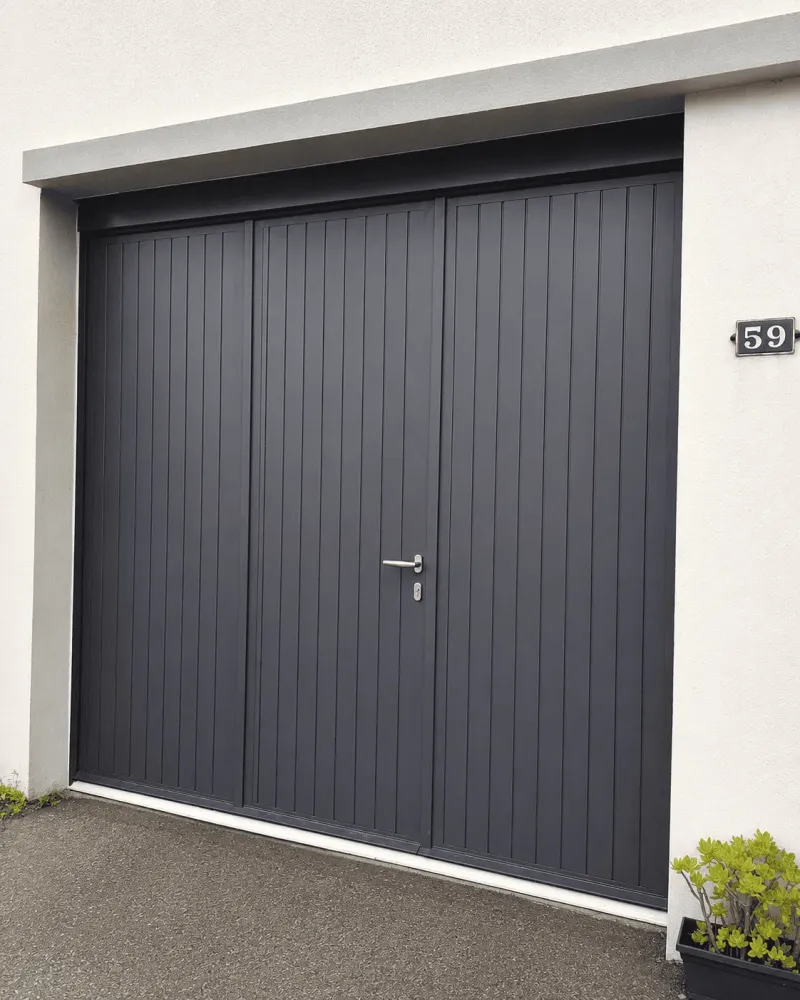 porte garage gris anthracite