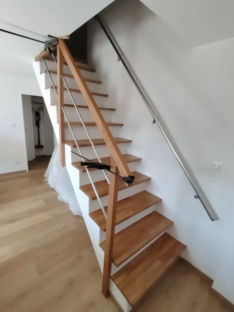 escalier + rampe murale